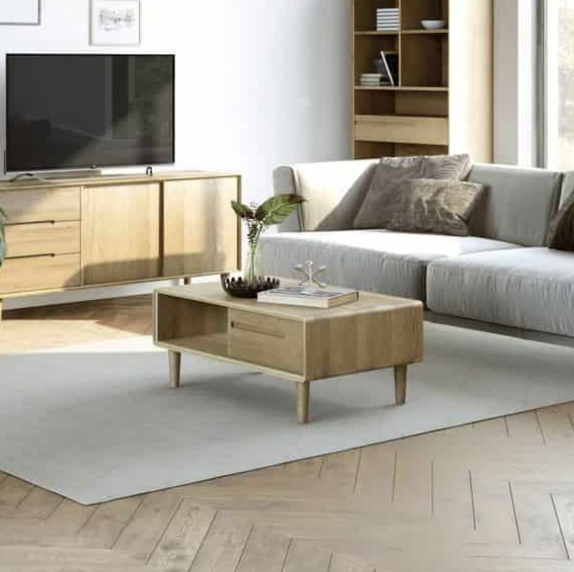 Homestyle GB Scandic Oak Coffee Table