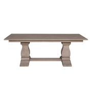 220cm Sofia Twin Pod Dining Table – All Rustic Brown