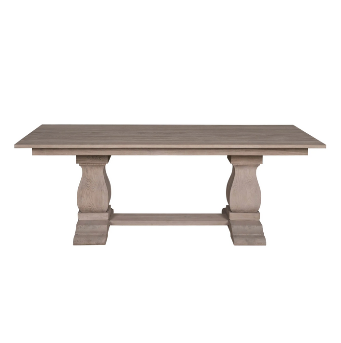 220cm Sofia Twin Pod Dining Table – All Rustic Brown