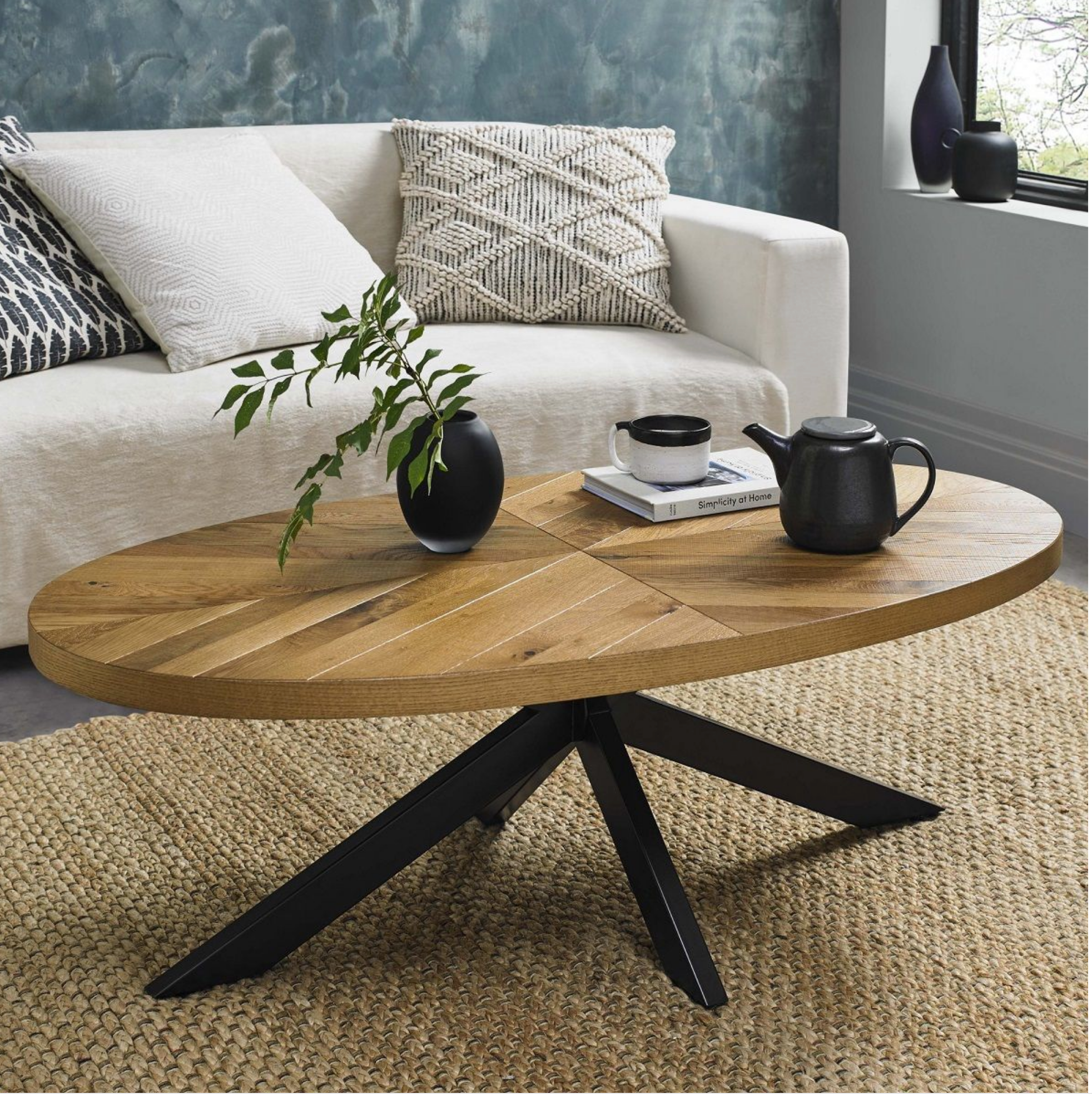 Ellipse Large Oval Oak Coffee Table