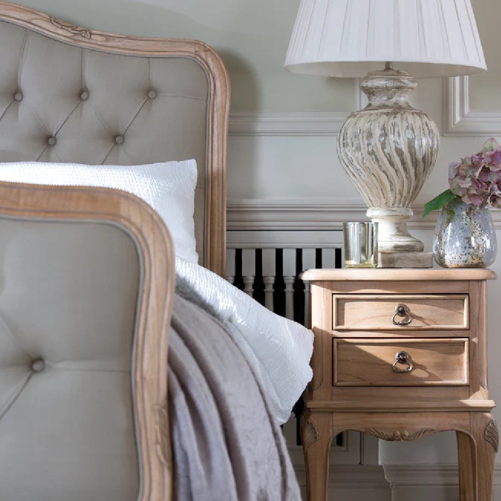 Baker Limoges Bed Frames With Upholstered Head and Foot Boards