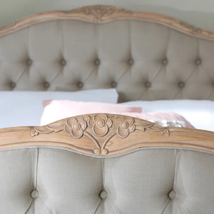 Baker Limoges Bed Frames With Upholstered Head and Foot Boards