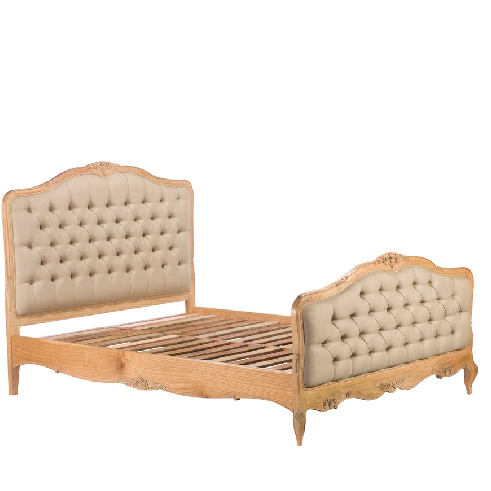 Baker Limoges Bed Frames With Upholstered Head and Foot Boards