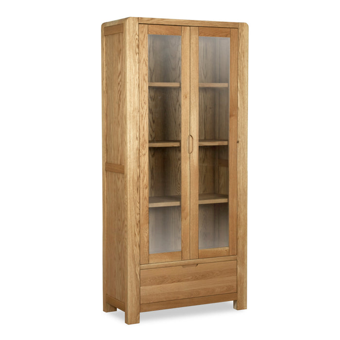 Bergen oak Display cabinet