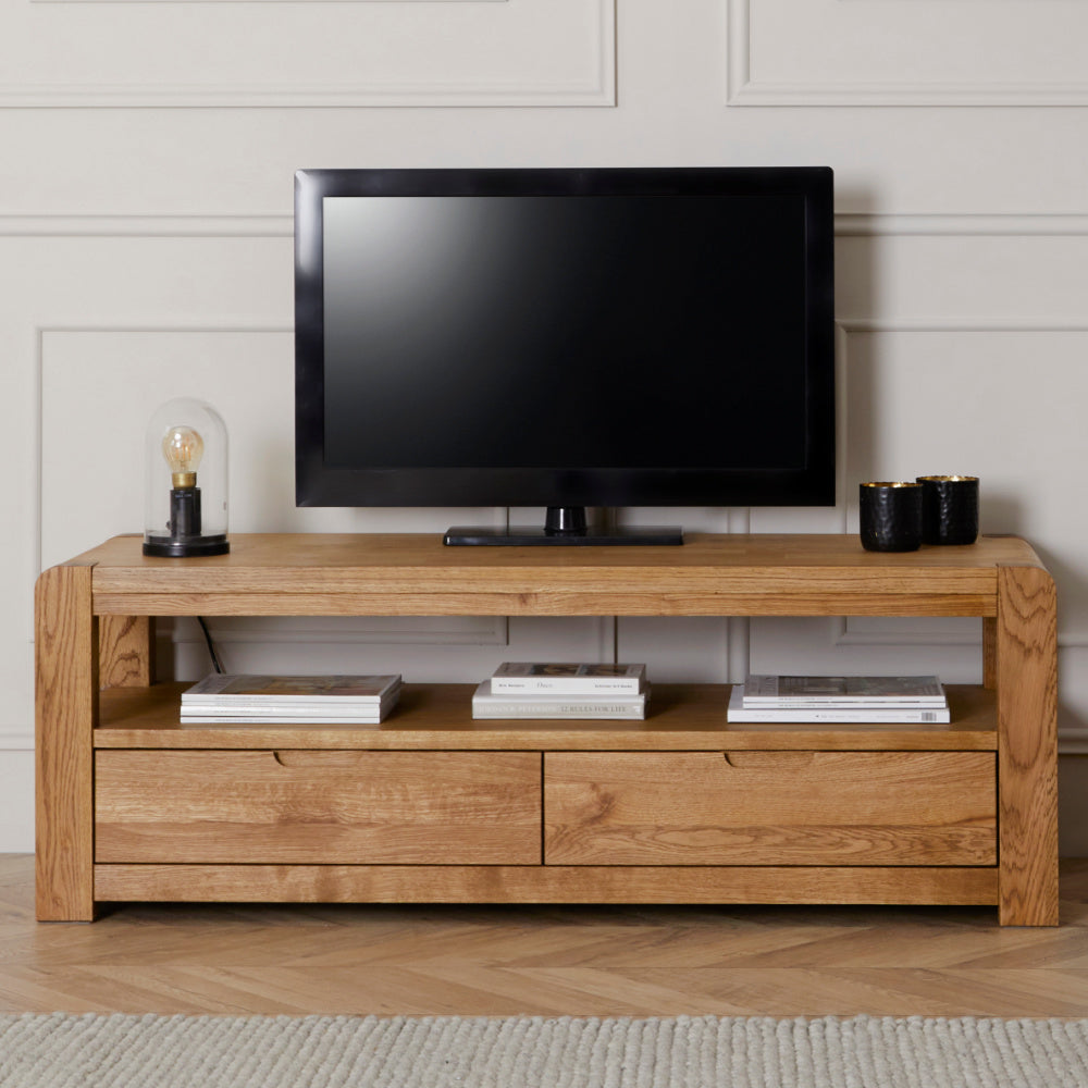 Bergen Oak Tv Stand