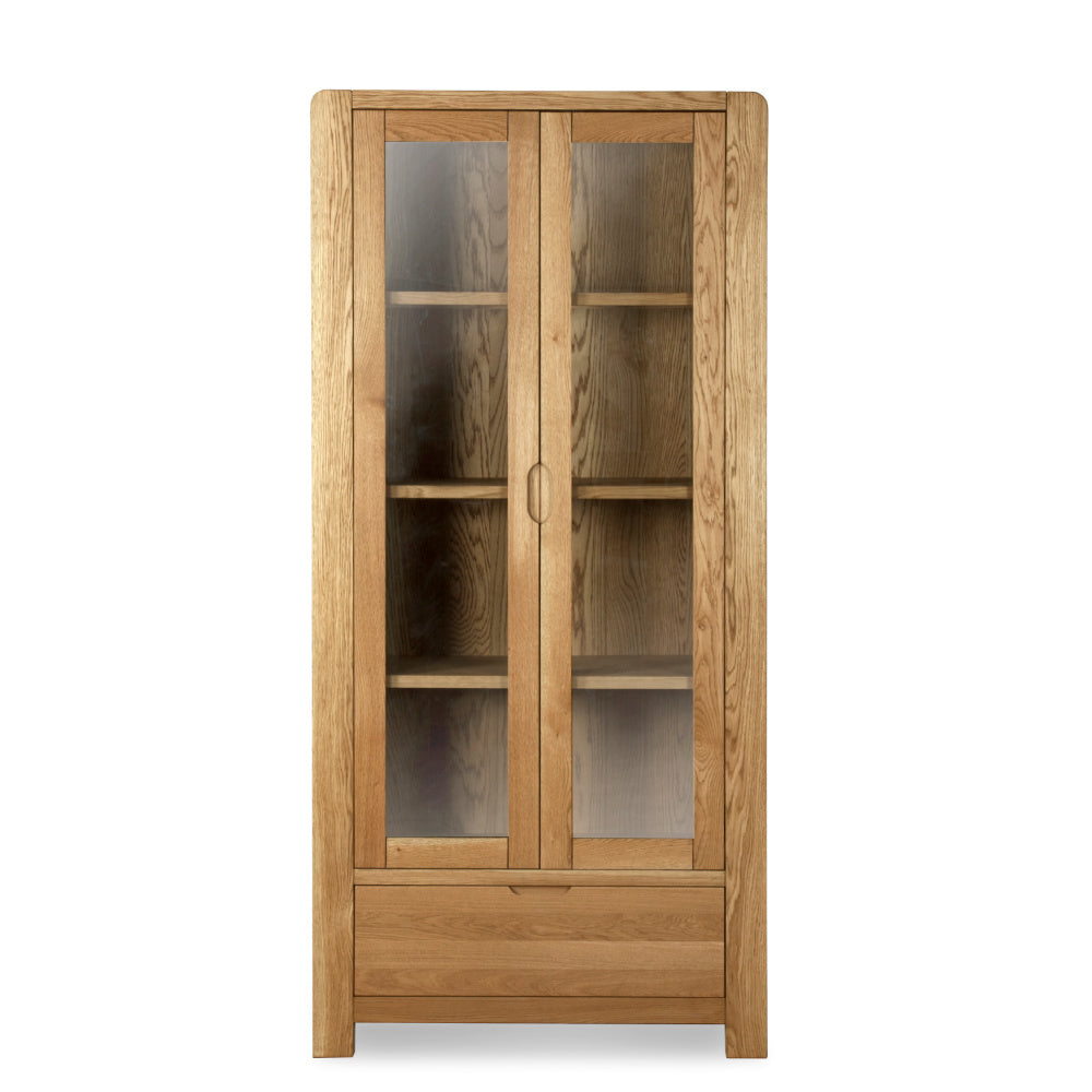 Bergen oak Display cabinet