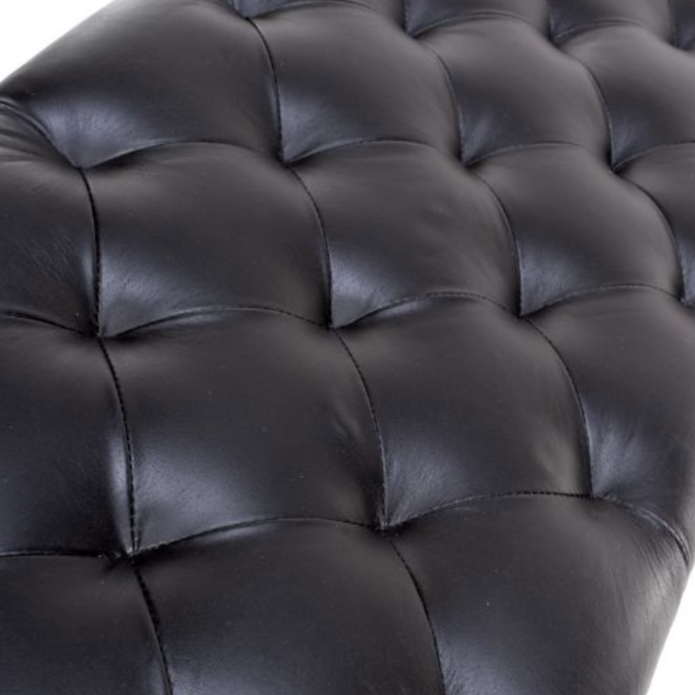 Leather tan Dining Bench