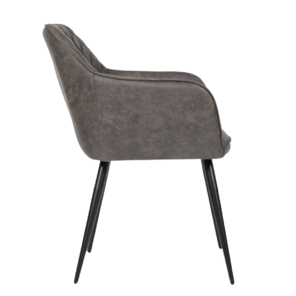 Charlie Faux Leather Carver Dining Chair