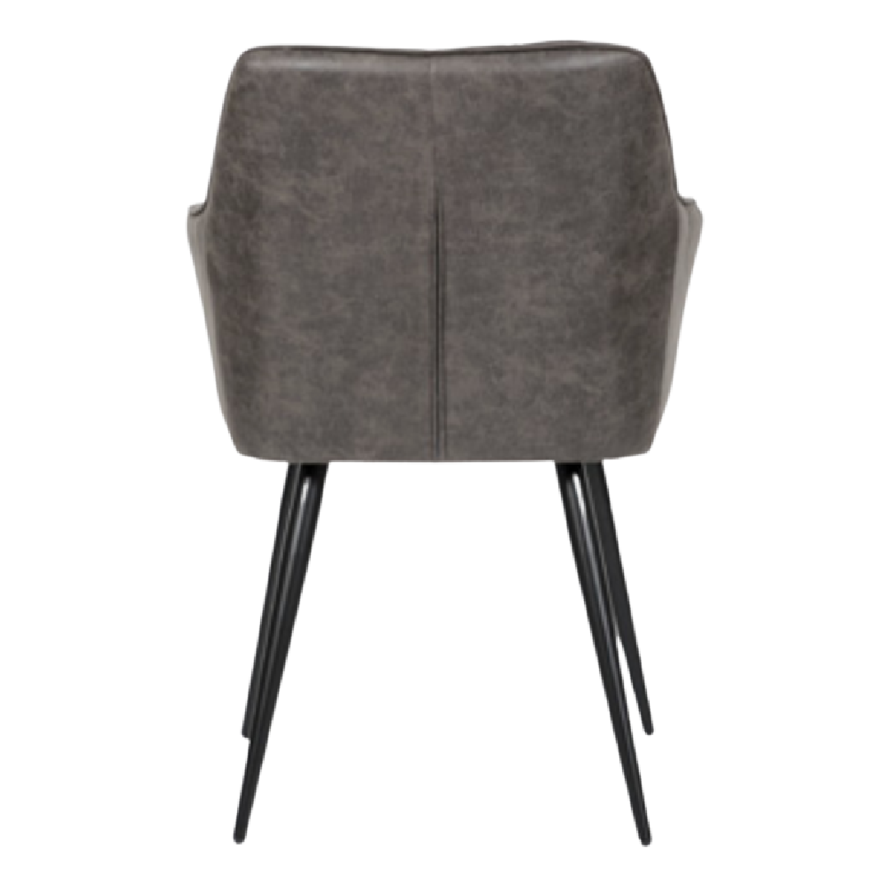 Charlie Faux Leather Carver Dining Chair