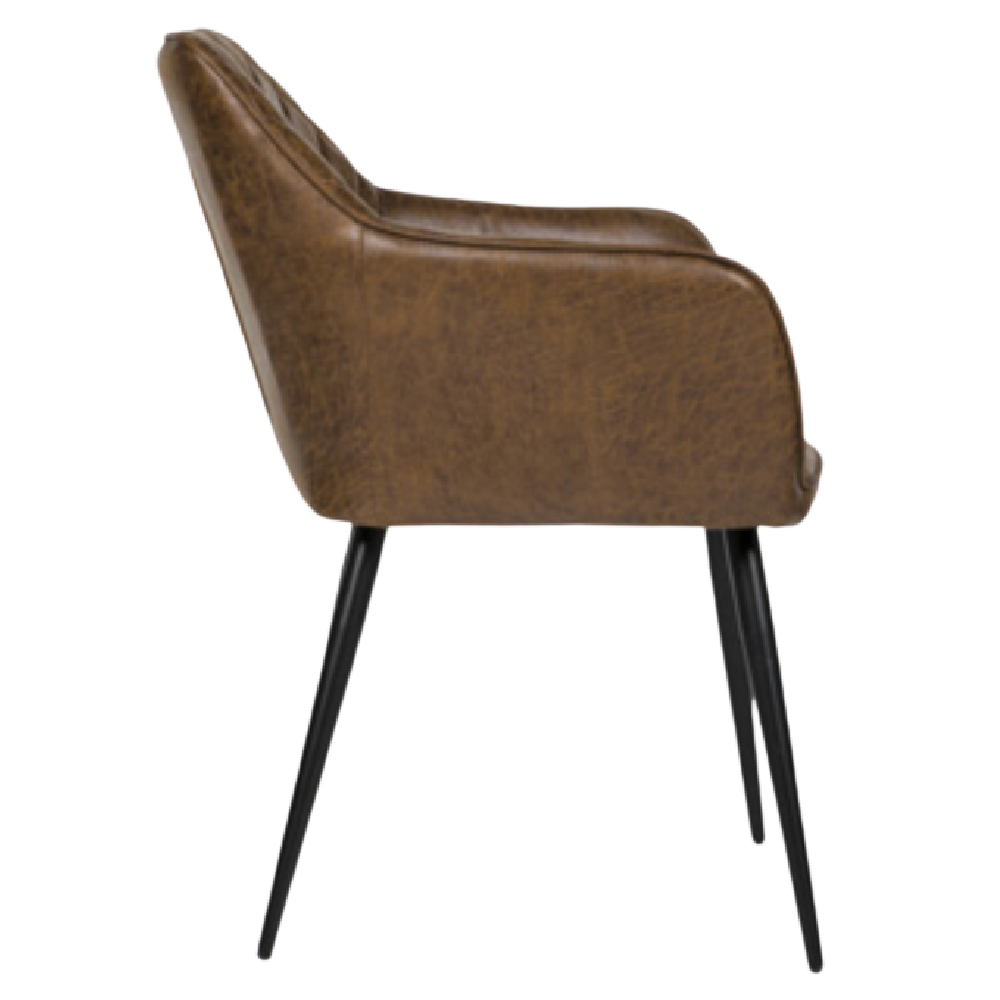 Charlie Faux Leather Carver Dining Chair