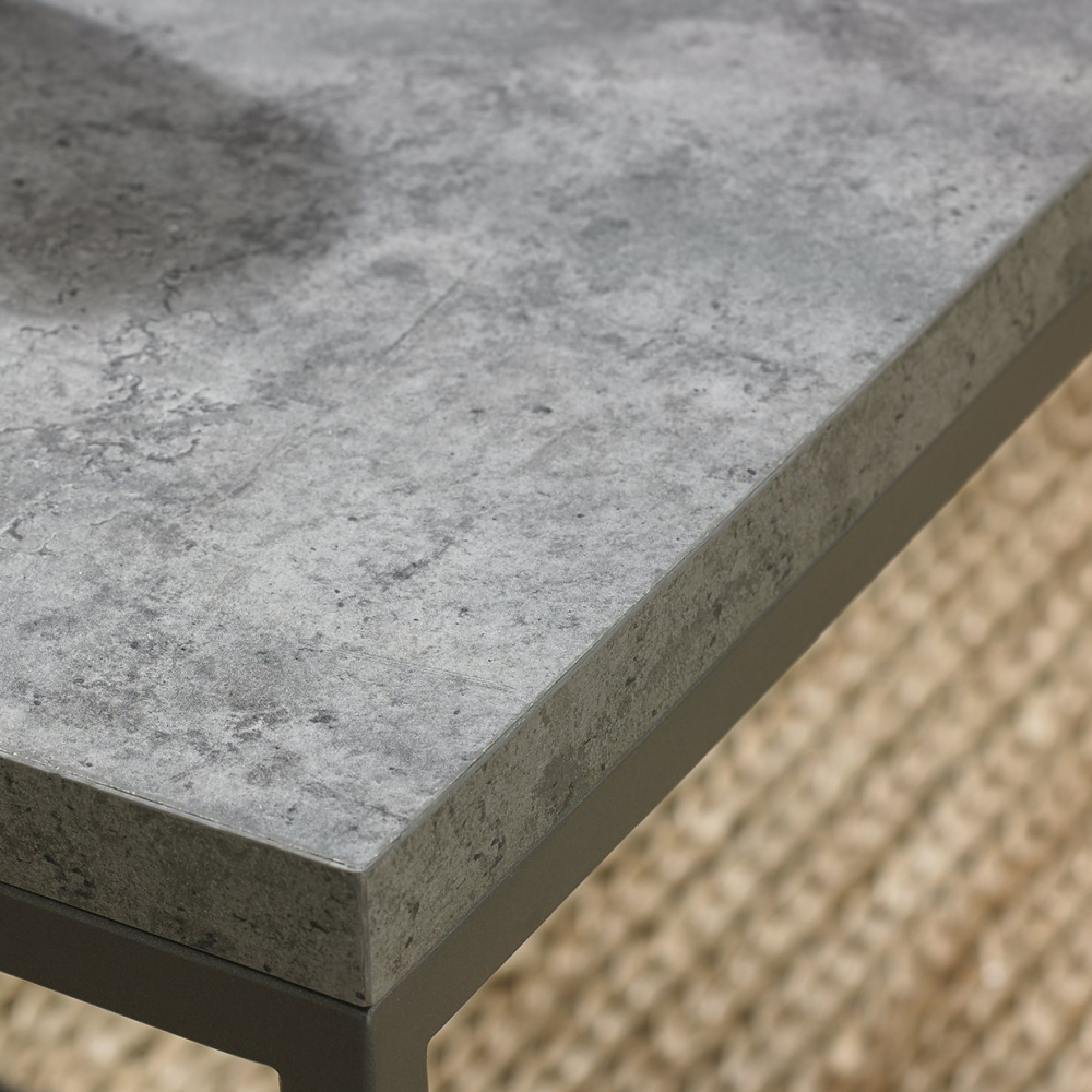 Renzo Zinc & Dark Grey Coffee Table