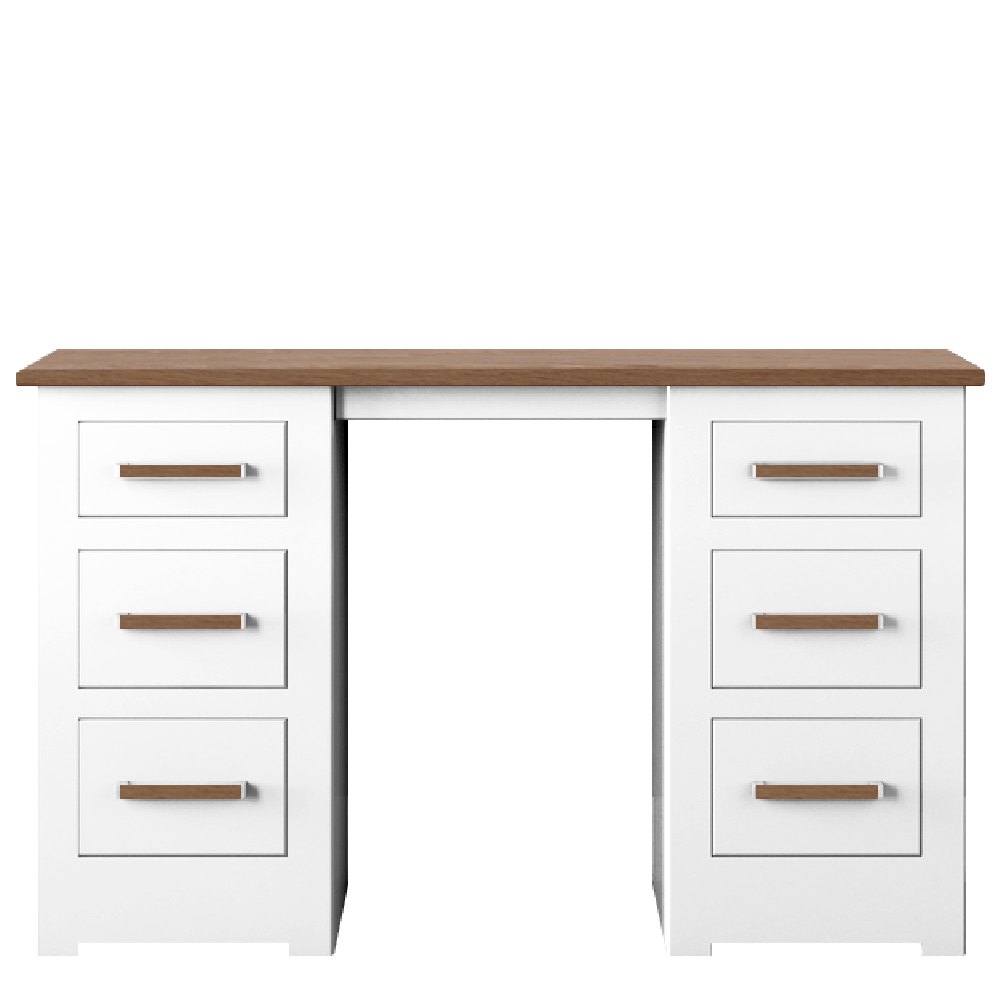 Modo Painted Double pedestal Dressing Table