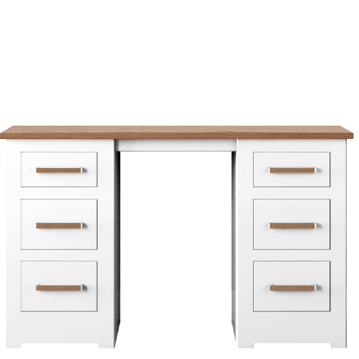 Modo Painted Double pedestal Dressing Table