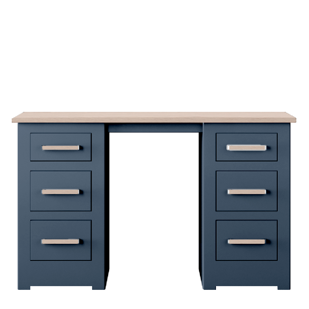 Modo Painted Double pedestal Dressing Table