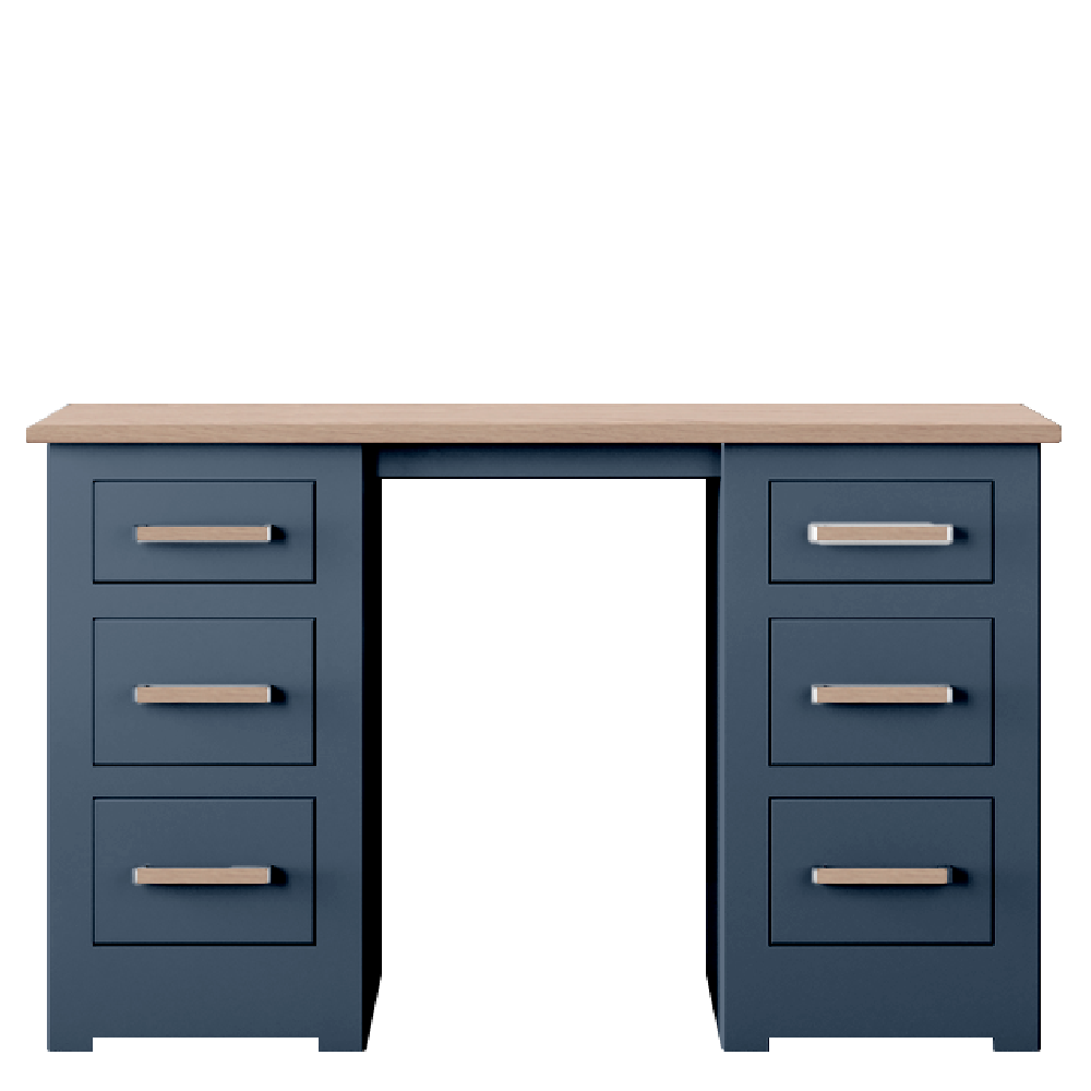 Modo Painted Double pedestal Dressing Table