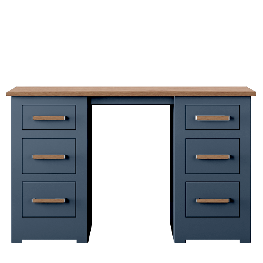 Modo Painted Double pedestal Dressing Table