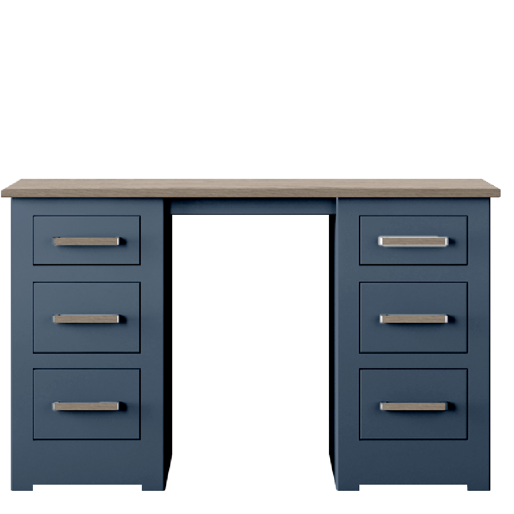 Modo Painted Double pedestal Dressing Table