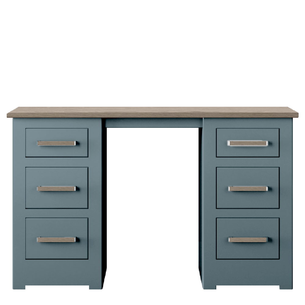 Modo Painted Double pedestal Dressing Table