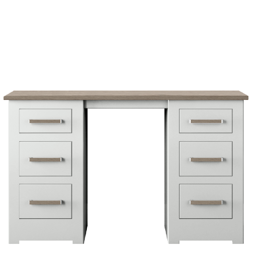 Modo Painted Double pedestal Dressing Table