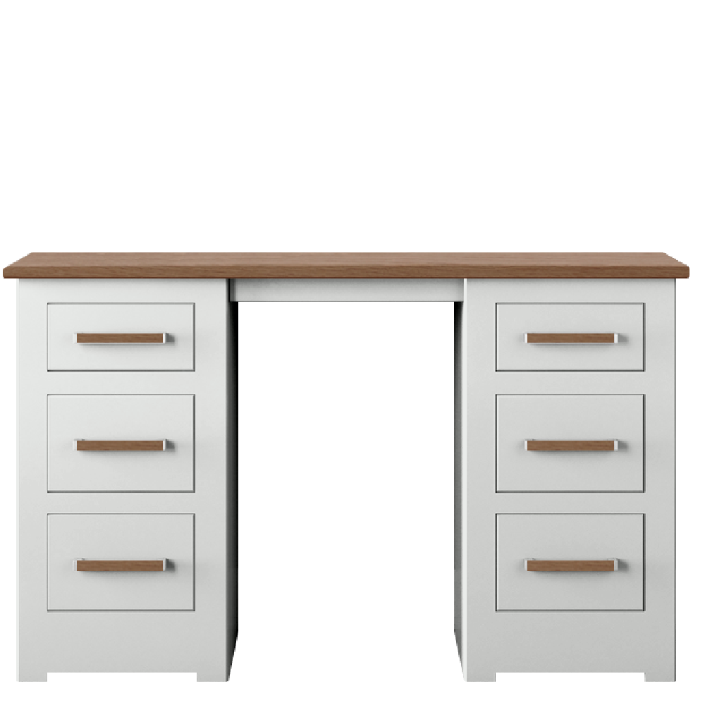 Modo Painted Double pedestal Dressing Table