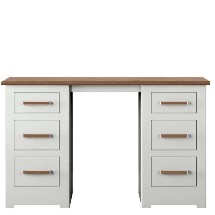 Modo Painted Double pedestal Dressing Table