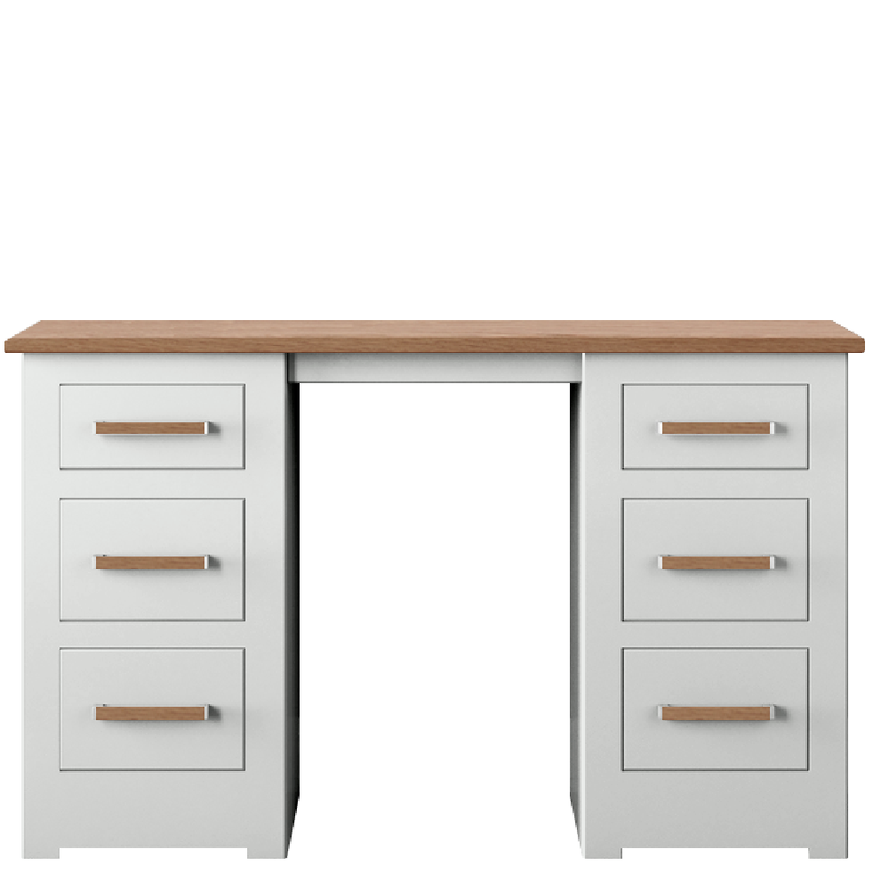 Modo Painted Double pedestal Dressing Table