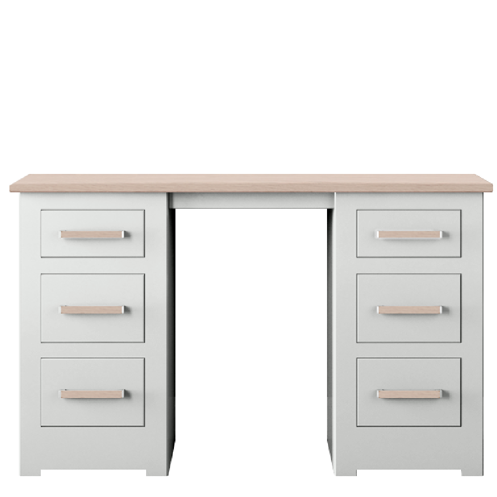 Modo Painted Double pedestal Dressing Table