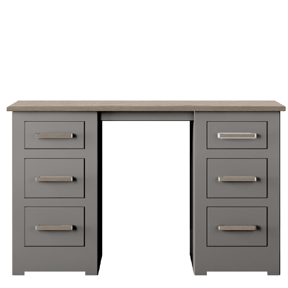 Modo Painted Double pedestal Dressing Table