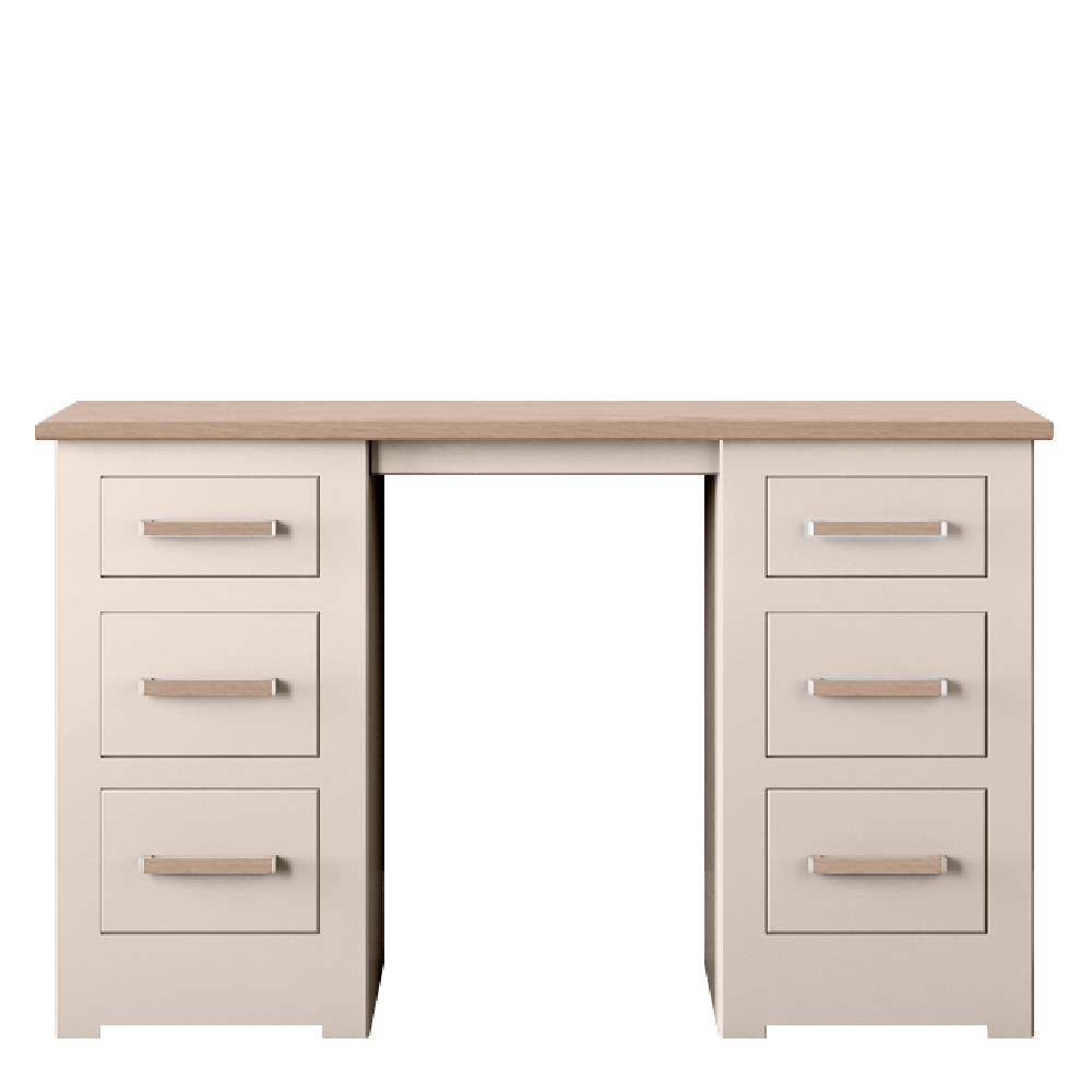 Modo Painted Double pedestal Dressing Table