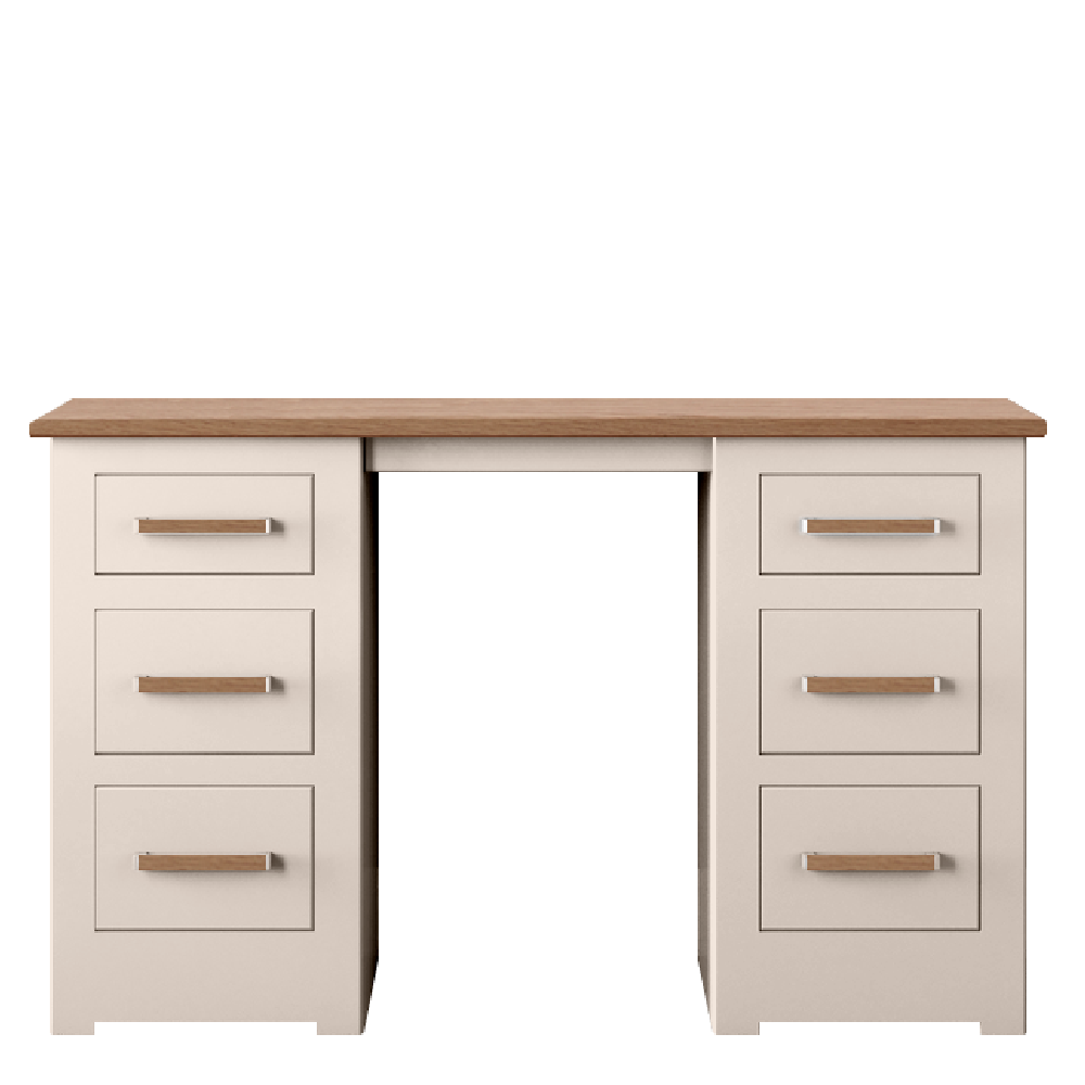 Modo Painted Double pedestal Dressing Table