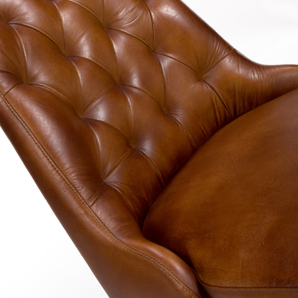Full Leather tan Dining Chairs