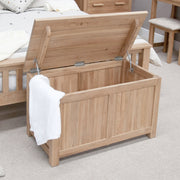Opus Solid Oak Blanket Box