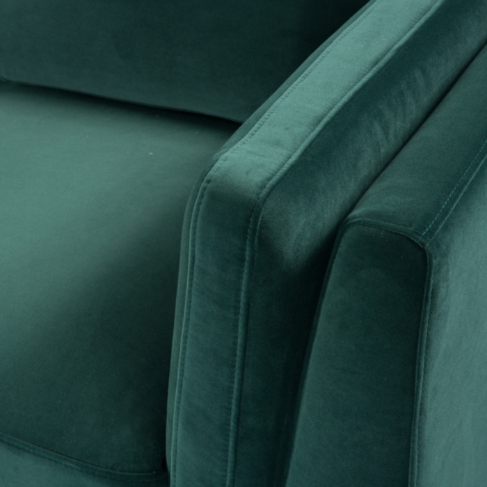 Mickey 2 Seat Sofa Emerald Green velvet