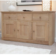 Torino Solid Oak Large Sideboard