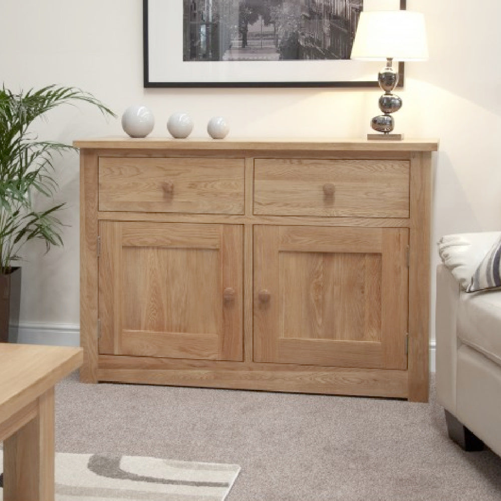 Torino Contemporary Oak Medium Sideboard