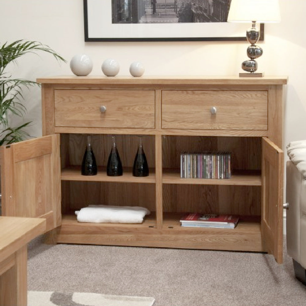 Torino Contemporary Oak Medium Sideboard